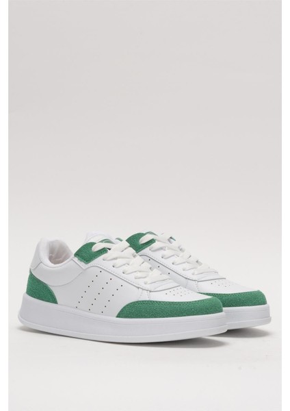 Unisex Düz Hafif Taban Günlük Sneaker Ayakkabı BEYAZ - YEŞİL modelleri