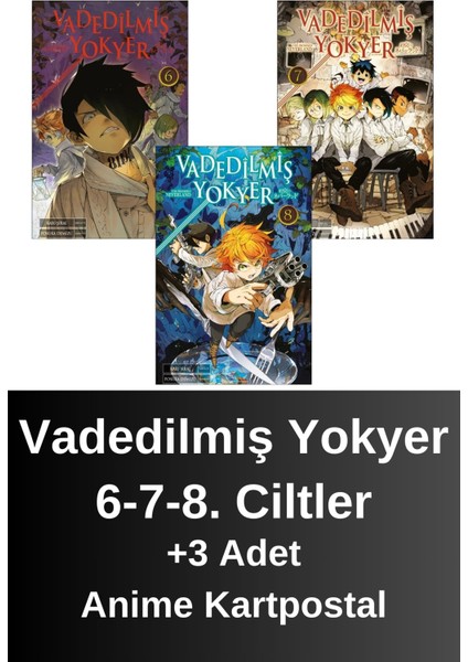 Vadedilmiş Yokyer 6. 7. 8. Ciltler (3 Kitap) | Anime Kartpostallar - Kaiu Şirai