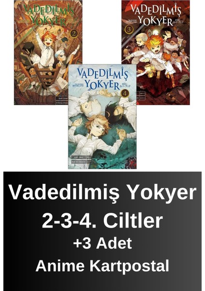 Vadedilmiş Yokyer 2. 3. 4. Ciltler (3 Kitap) | Anime Kartpostallar - Kaiu Şirai