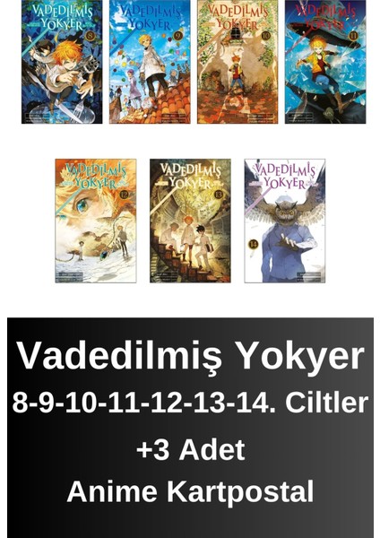 Vadedilmiş Yokyer 8. 9. 10. 11. 12. 13. 14. Ciltler (7 Kitap) | Anime Kartpostallar - Kaiu Şirai
