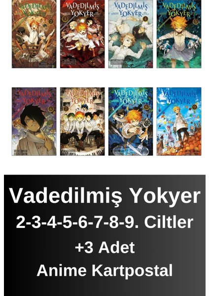 Vadedilmiş Yokyer 2. 3. 4. 5. 6. 7. 8. 9. Ciltler (8 Kitap) | Anime Kartpostallar - Kaiu Şirai