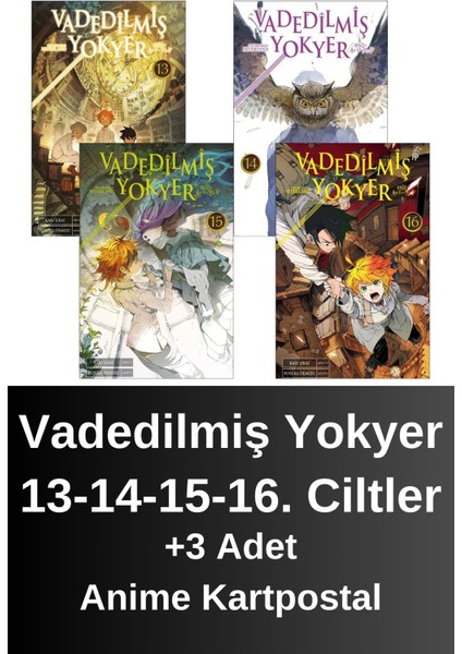 Vadedilmiş Yokyer 13. 14. 15. 16. Ciltler (4 Kitap) | Anime Kartpostallar - Kaiu Şirai