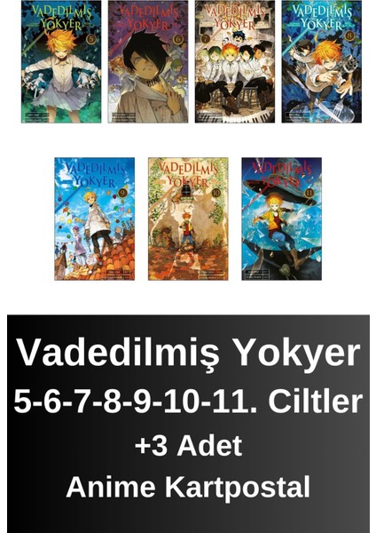 Vadedilmiş Yokyer 5. 6. 7. 8. 9. 10. 11. Ciltler (7 Kitap) | Anime Kartpostallar - Kaiu Şirai