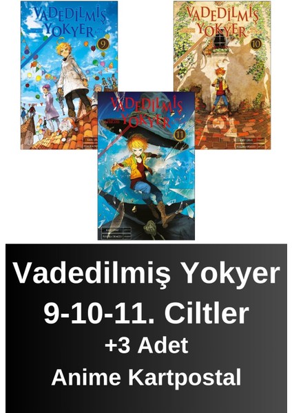 Vadedilmiş Yokyer 9. 10. 11. Ciltler (3 Kitap) | Anime Kartpostallar - Kaiu Şirai