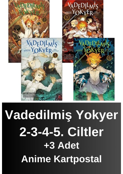Vadedilmiş Yokyer 2. 3. 4. 5. Ciltler (4 Kitap) | Anime Kartpostallar - Kaiu Şirai