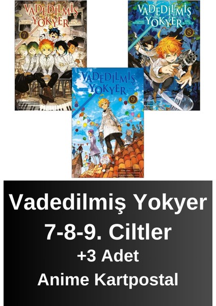 Vadedilmiş Yokyer 7. 8. 9. Ciltler (3 Kitap) | Anime Kartpostallar - Kaiu Şirai
