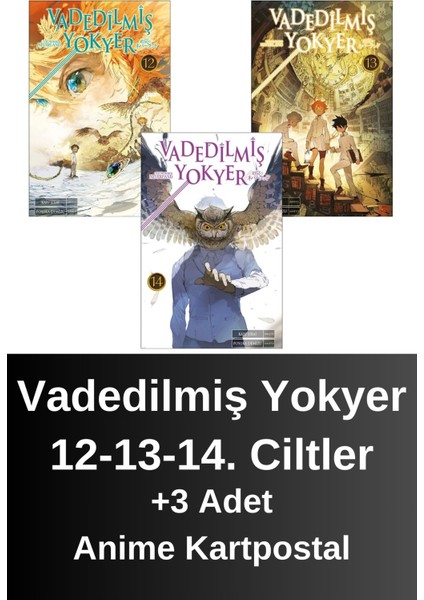 Vadedilmiş Yokyer 12. 13. 14. Ciltler (3 Kitap) | Anime Kartpostallar - Kaiu Şirai