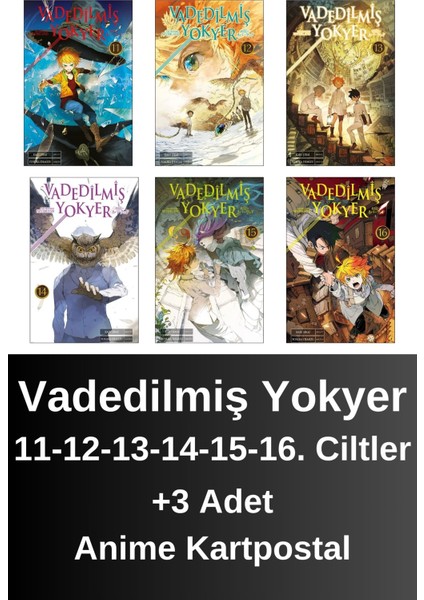 Vadedilmiş Yokyer 11. 12. 13. 14. 15. 16. Ciltler (6 Kitap) | Anime Kartpostallar - Kaiu Şirai