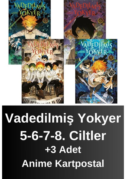Vadedilmiş Yokyer 5. 6. 7. 8. Ciltler (4 Kitap) | Anime Kartpostallar - Kaiu Şirai