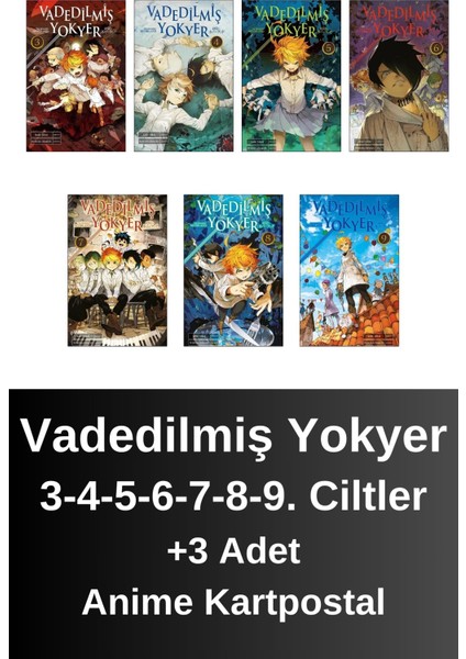 Vadedilmiş Yokyer 3. 4. 5. 6. 7. 8. 9. Ciltler (7 Kitap) | Anime Kartpostallar - Kaiu Şirai