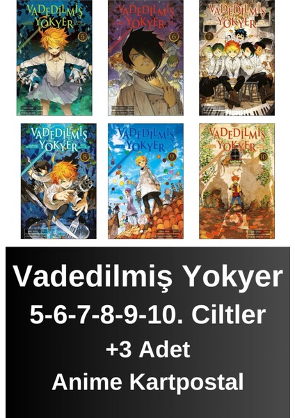 Vadedilmiş Yokyer 5. 6. 7. 8. 9. 10. Ciltler (6 Kitap) | Anime Kartpostallar - Kaiu Şirai