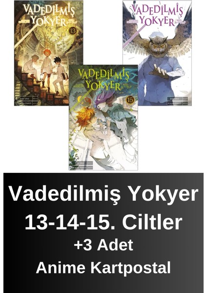Vadedilmiş Yokyer 13. 14. 15. Ciltler (3 Kitap) | Anime Kartpostallar - Kaiu Şirai
