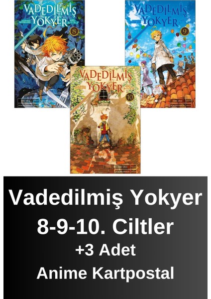 Vadedilmiş Yokyer 8. 9. 10. Ciltler (3 Kitap) | Anime Kartpostallar - Kaiu Şirai