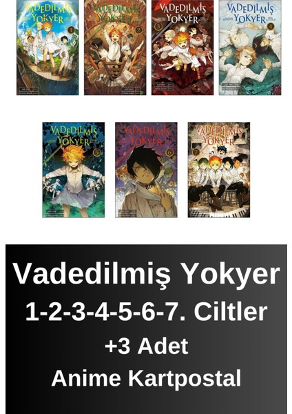 Vadedilmiş Yokyer 1. 2. 3. 4. 5. 6. 7. Ciltler (7 Kitap) | Anime Kartpostallar - Kaiu Şirai