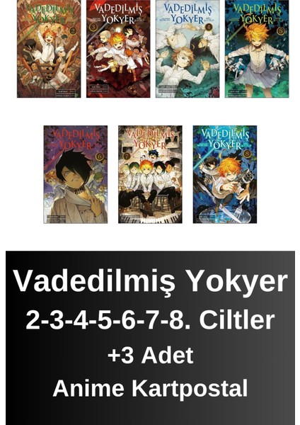 Vadedilmiş Yokyer 2. 3. 4. 5. 6. 7. 8. Ciltler (7 Kitap) | Anime Kartpostallar - Kaiu Şirai