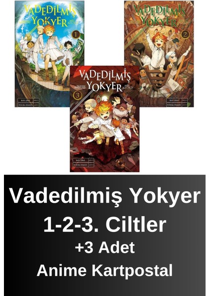 Vadedilmiş Yokyer 1. 2. 3. Ciltler (3 Kitap) | Anime Kartpostallar - Kaiu Şirai