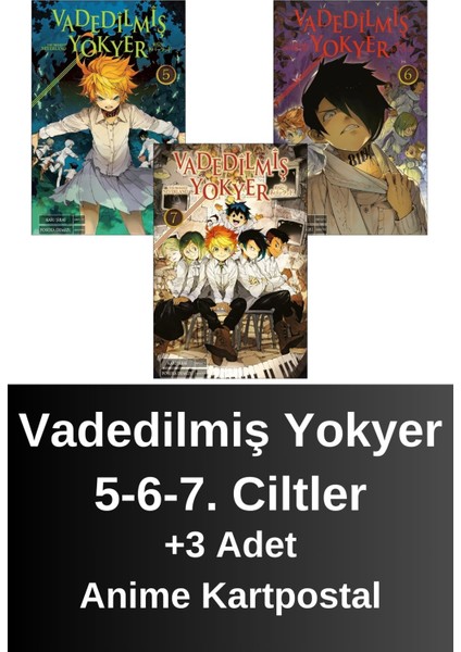 Vadedilmiş Yokyer 5. 6. 7. Ciltler (3 Kitap) | Anime Kartpostallar - Kaiu Şirai