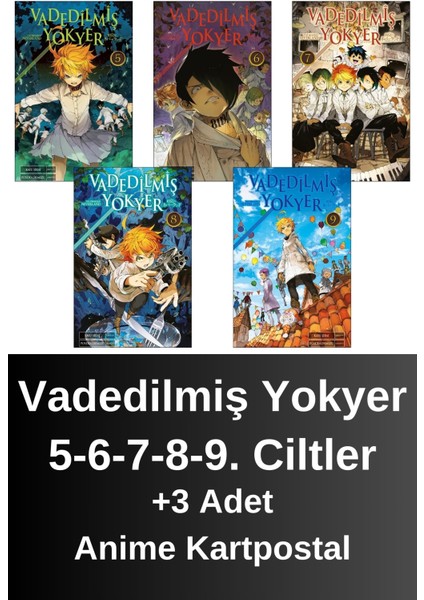 Vadedilmiş Yokyer 5. 6. 7. 8. 9. Ciltler (5 Kitap) | Anime Kartpostallar - Kaiu Şirai