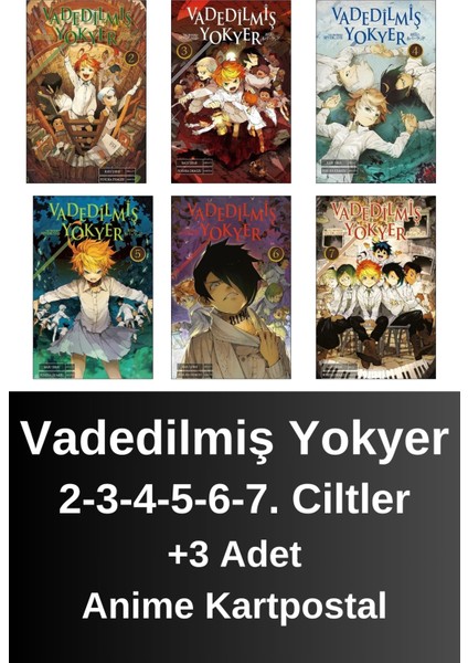 Vadedilmiş Yokyer 2. 3. 4. 5. 6. 7. Ciltler (6 Kitap) | Anime Kartpostallar - Kaiu Şirai