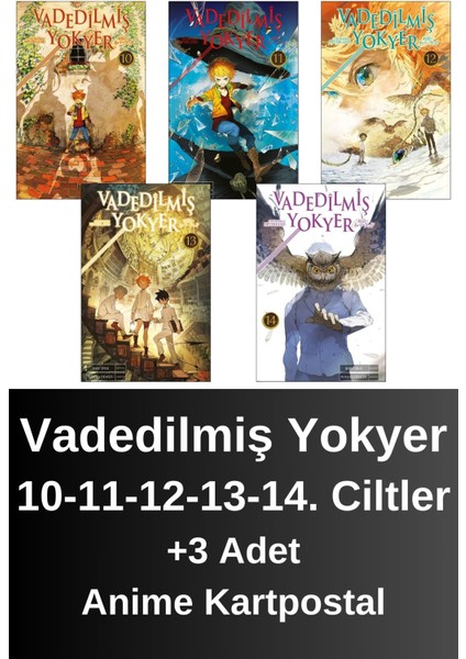 Vadedilmiş Yokyer 10. 11. 12. 13. 14. Ciltler (5 Kitap) | Anime Kartpostallar - Kaiu Şirai