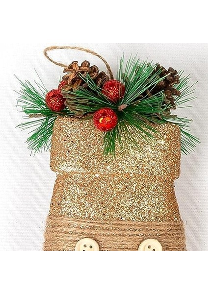 Yılbaşı Süsü Eldiven Berry'li 2'li Paket Dore 12 x 18,5 cm .