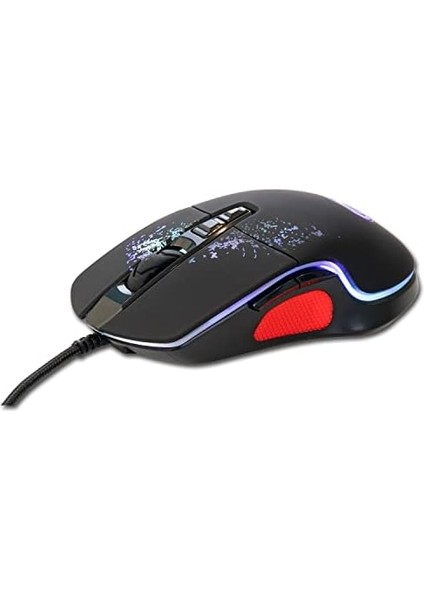 Owl 7200 Dpi 7d Sese Duyarlı Rgb Işıklı Makrolu Oyuncu Mouse