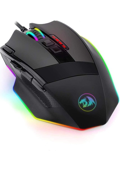 M801-RGB 12400 Dpı 9 Tuş Oyuncu Kablolu Mouse