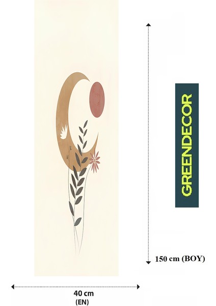 Bohem Çiçek Yaprak Dalga Deniz Güneş Su Ay Desenli Özel Tasarım Runner Dijital Baskılı Masa Örtüsü Bej Masa Runner fiyatları