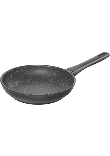 Marquina Plus Duraslide Yapışmaz Granit Kaplama Kızartma Tavası, 24 Cm, Granit ve Alüminyum, Siyah