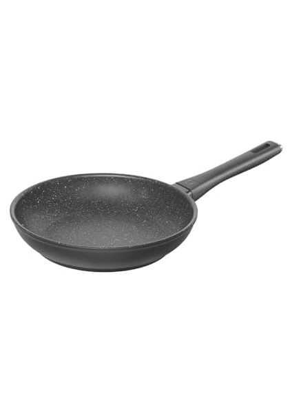 Marquina Plus Duraslide Yapışmaz Granit Kaplama Kızartma Tavası, 24 Cm, Granit ve Alüminyum, Siyah