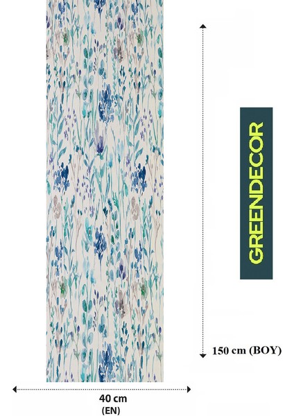 Bohem Çiçek Yaprak Dalga Deniz Güneş Su Ay Desenli Özel Tasarım Runner Dijital Baskılı Masa Örtüsü Mavi Masa Runner fiyatları