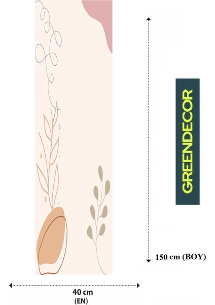 Bohem Çiçek Yaprak Dalga Deniz Güneş Su Ay Desenli Özel Tasarım Runner Dijital Baskılı Masa Örtüsü Bej Masa Runner fiyatları