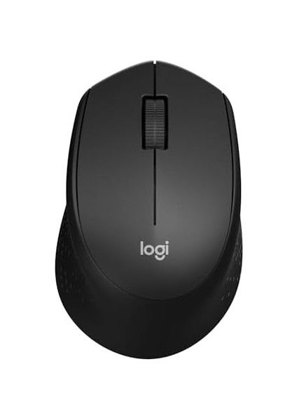 M330 Sessiz Kablosuz Mouse, Sağ Elle Kullanıma Uygun, 10 M Kullanım Mesafesi, 1.000 Dpı Yüksek Hassasiyetli Optik Izleme, 24 Ay Pil Ömrü, Siyah