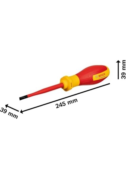 Professional Vde Tornavida Sl 5.5 x 100MM (1x Tornavida Sl 5.5 x 100MM)