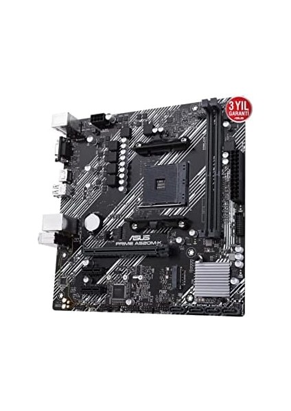Prıme A520M-K Amd A520 Am4 Ddr4 4400 HDMI VGA M2 Usb3.2 Matx Anakart