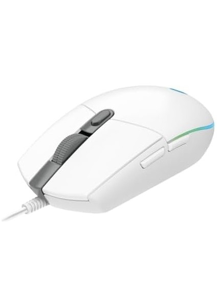 G G102 Kablolu Oyuncu Mouse, Lıghtsync Rgb Aydınlatma, 8.000 Dpı, 6 Programlanabilir Tuş, Beyaz