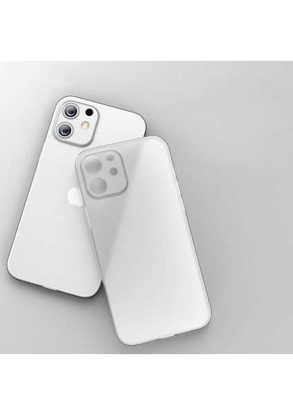 iPhone 12 Pro Uyumlu Ultra Ince Sert Kılıf Arka Kapak