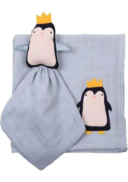 Penguen Uyku Arkadaşı + Müslin Set