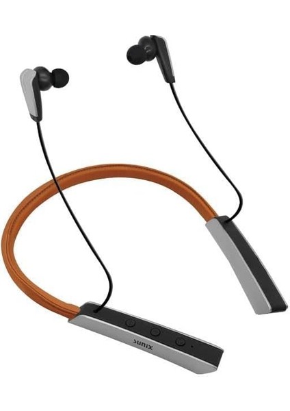 Bluetooth 5.0 45 Saat Kullanım Süreli Boyun Askılı Bluetooth Kulaklık Kahverengi Blt-35