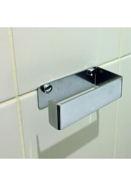Agn Marin TK01 Tuvalet Kağıtlığı, 304 Kalite Paslanmaz Krom 6 X12+2 x 3,5 cm Et Kalınlığı 2 mm 5 Yıl Garantili + Montaj Seti (2 Dubel + 2 Paslanmaz 304 Vida + 2 Pirinç Pul + 2 Krom Kapak)