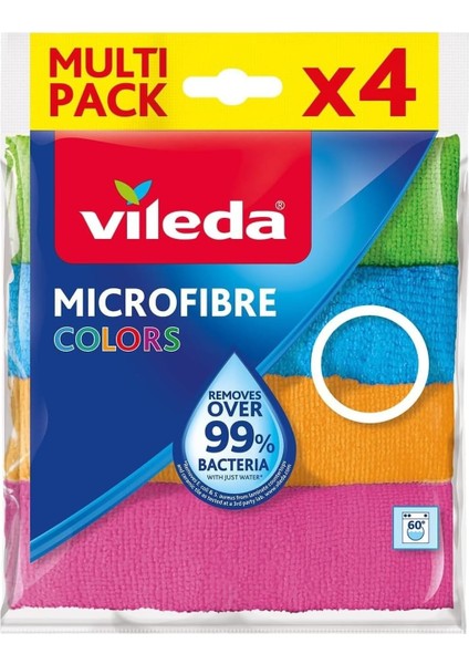 151502 Colors Mikrofiber Bez 4'lü Paket, 30 x 30