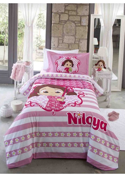 (Outlet) Tek Kişilik Lisanslı Nevresim Takımı Niloya Yağmur