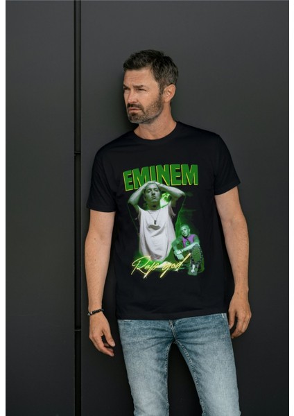 Eminem Tshirt Siyah Tişört
