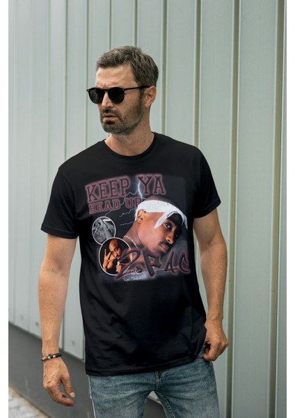 Tupac Tshirt Siyah 2pac Tişört