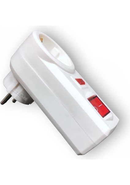 Hobi mtek Tekli Akım Korumalı Priz Anahtarlı 3500W Beyaz Topraklı Priz fiyatları