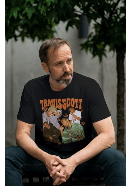 Travis Scott Tshirt Siyah Tişört
