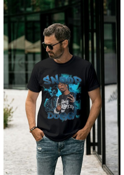 Snoop Dogg Tshirt Siyah Rap Tişört