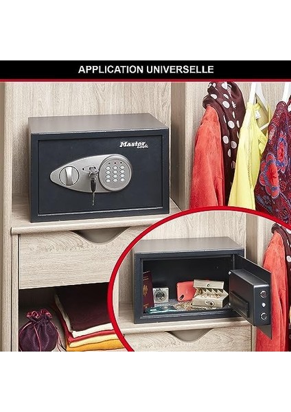 Lock Şifreli Kasa, Elektronik Kombinasyon, 11 L, 19,4 x 29 x 26,4 cm