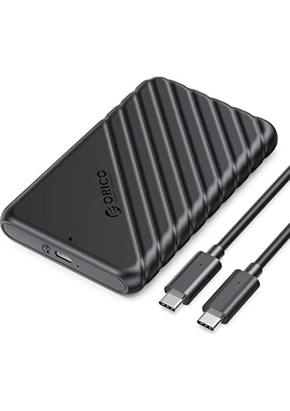 Type-C To Type-C Usb3.1 Gen1 6gbps 2.5' Inch Sata SSD Hard Disk Kutusu Siyah