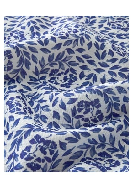 Home Carnival Floral Polyester Masa Örtüsü Mavi